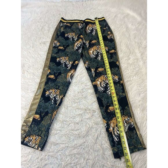 Victorious Mens Green Floral Tiger Track Pants & Jacket Track Suit Set Size 2X - Picture 6 of 16